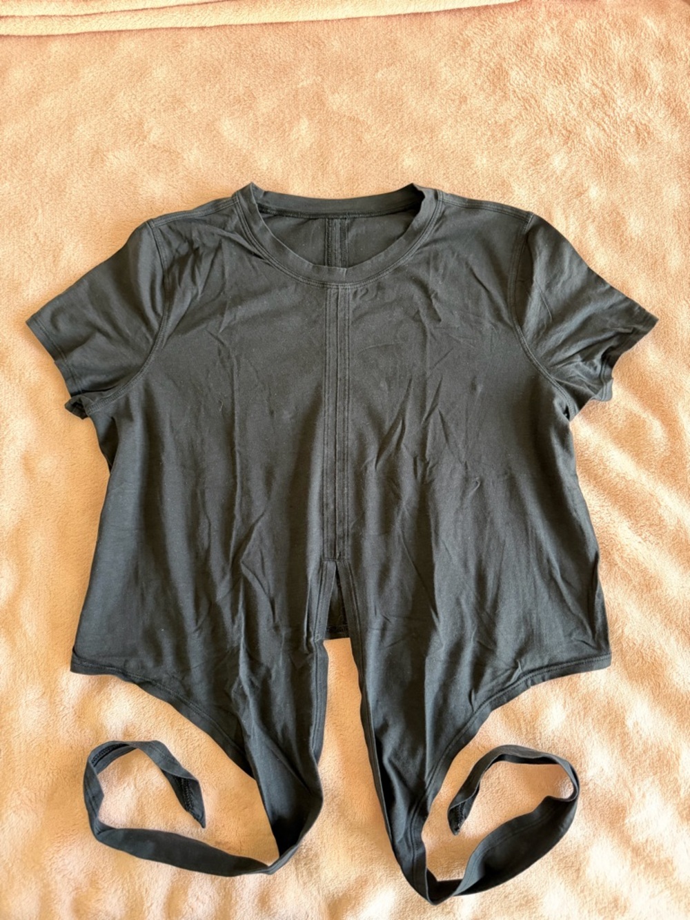 lululemon Tie Front Cropped Tee